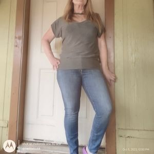 PDDS ALERT Women's MOTHER jeans The Looker Ankle Frayed in Girl Crush